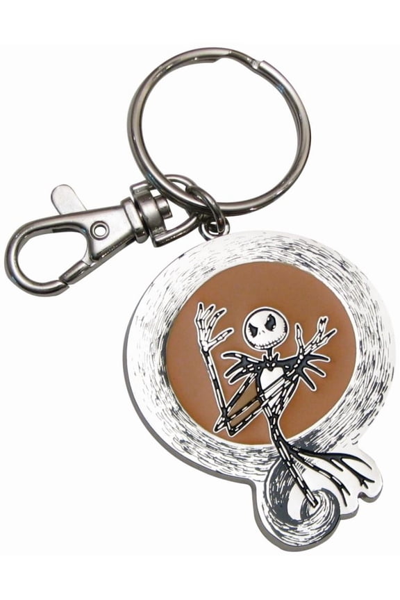 Nightmare Before Christmas Cool Jack Skellington Pewter Keychain