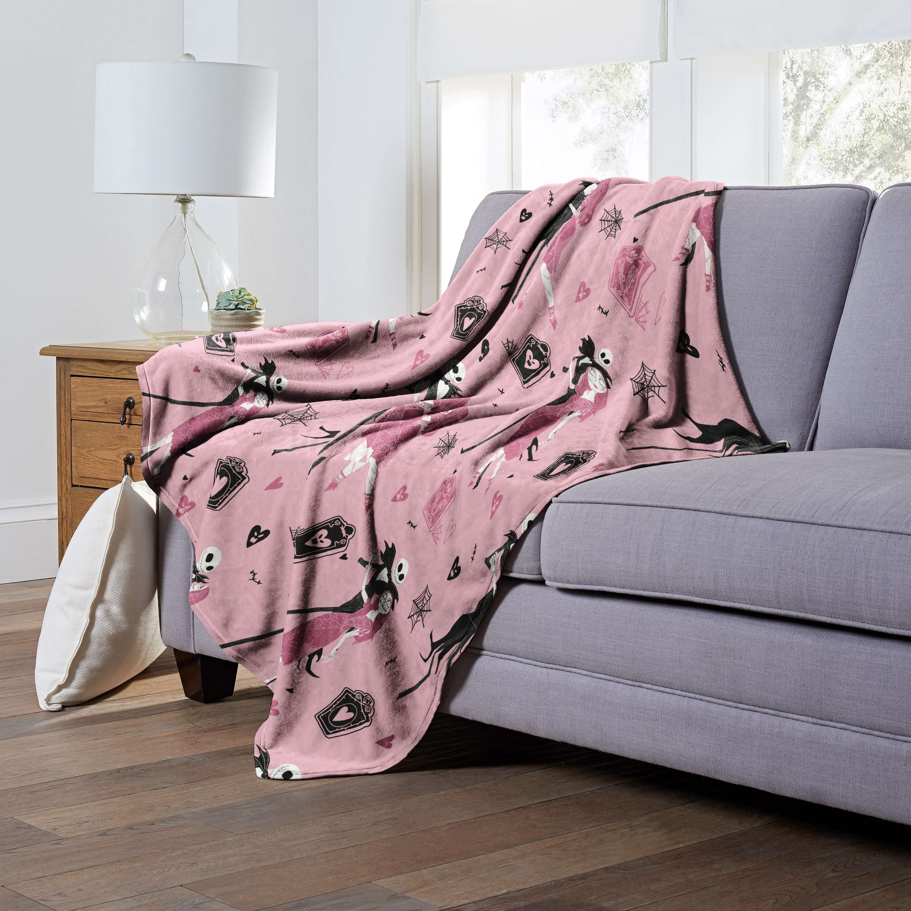 Nightmare Before Christmas Disney Misfit Tango Silk Touch Throw Blanket 50x70 Inches