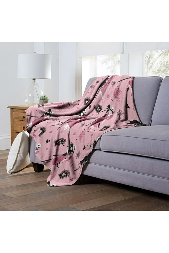 Nightmare Before Christmas Disney Misfit Tango Silk Touch Throw Blanket 50x70 Inches
