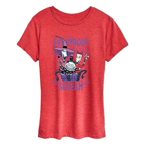 The Nightmare Before Christmas - Everybody Scream - Women's Short Sleeve Graphic T-Shirt
