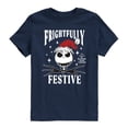 thumbnail image 1 of Nightmare Before Christmas - Frightfully Festive - Youth Boys Short Sleeve Graphic T-Shirt, 1 of 4