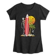 thumbnail image 1 of Nightmare Before Christmas - Ghost Dog Beach Surfer - Toddler And Youth Girls Short Sleeve Graphic T-Shirt, 1 of 5