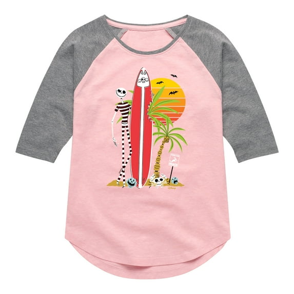 Nightmare Before Christmas - Ghost Dog Beach Surfer - Toddler And Youth Long Sleeve Graphic T-Shirt