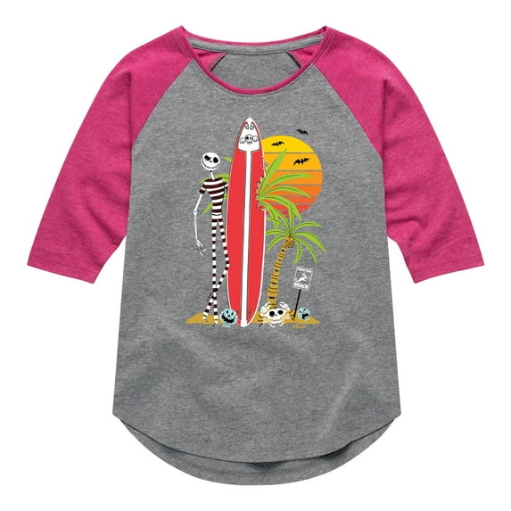 Nightmare Before Christmas - Ghost Dog Beach Surfer - Toddler And Youth Long Sleeve Graphic T-Shirt