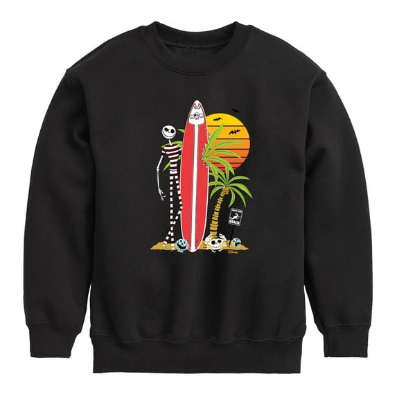 Nightmare Before Christmas - Ghost Dog Beach Surfer - Toddler And Youth Long Sleeve Graphic T-Shirt