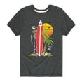 thumbnail image 1 of Nightmare Before Christmas - Ghost Dog Beach Surfer - Toddler And Youth Short Sleeve Graphic T-Shirt, 1 of 5