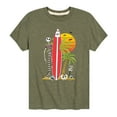 thumbnail image 1 of Nightmare Before Christmas - Ghost Dog Beach Surfer - Toddler And Youth Short Sleeve Graphic T-Shirt, 1 of 5