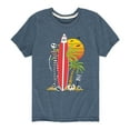 thumbnail image 1 of Nightmare Before Christmas - Ghost Dog Beach Surfer - Toddler And Youth Short Sleeve Graphic T-Shirt, 1 of 5