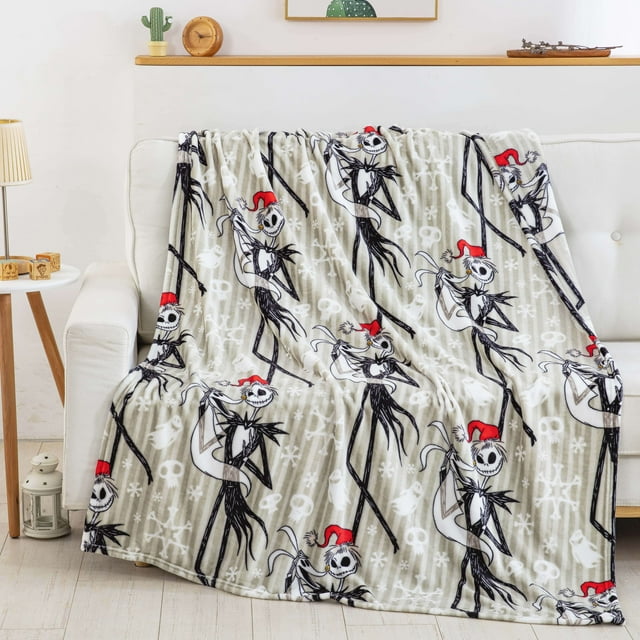 Nightmare Before Christmas Ghostly Holiday Disney Silk Touch Throw