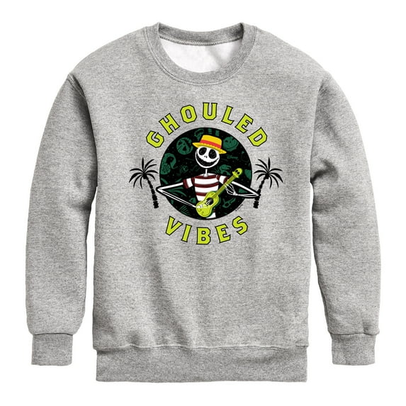 Nightmare Before Christmas - Ghouled Vibes - Summertime - Toddler And Youth Crewneck Fleece Sweatshirt