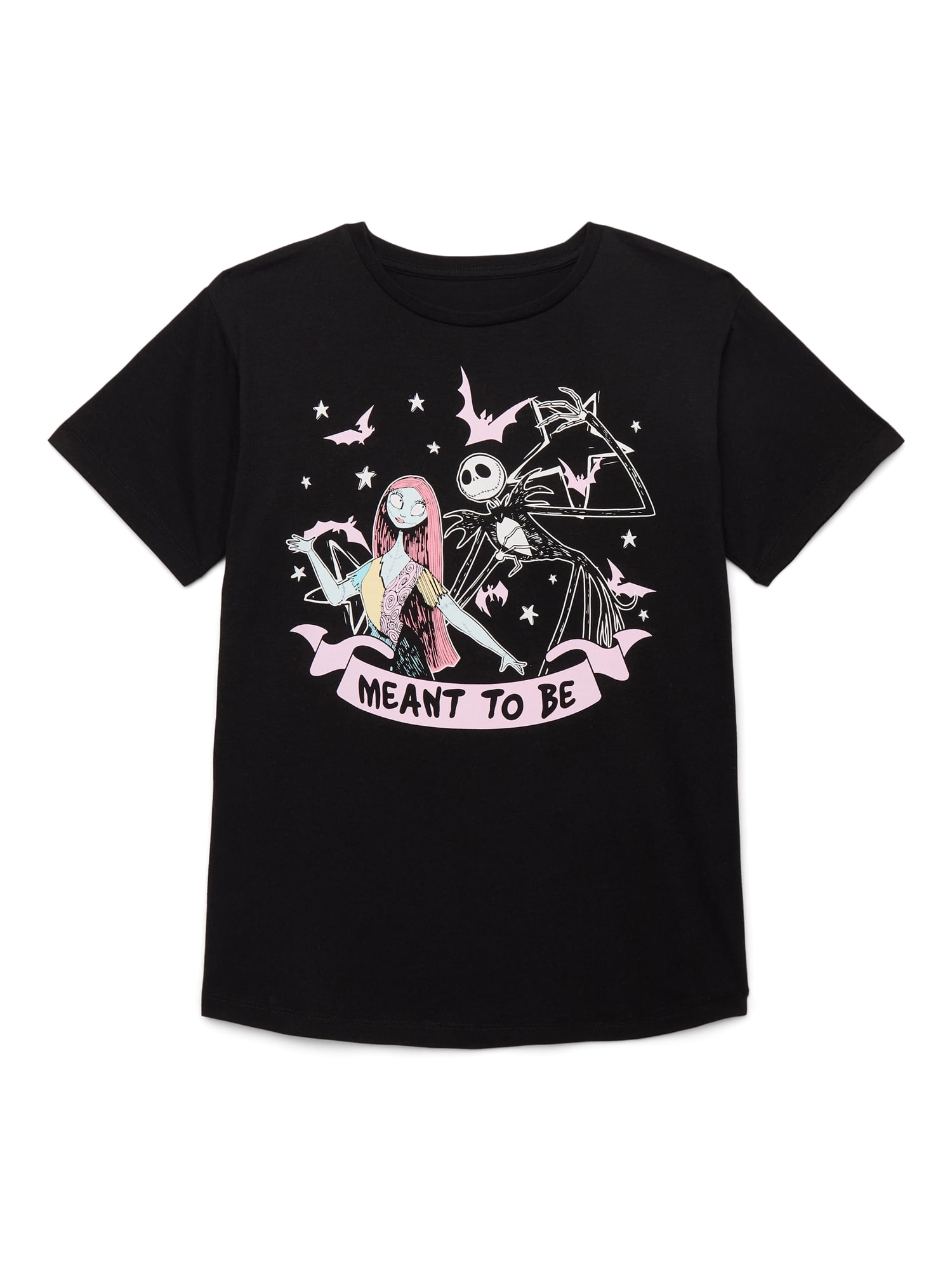 The Nightmare Before Christmas Girls Short Sleeve Graphic T-Shirt