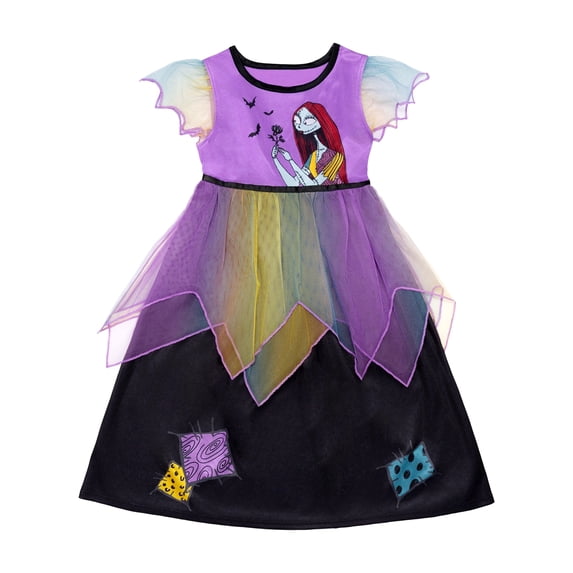 Nightmare Before Christmas Girls Halloween Fantasy Gown, Sizes 4-12
