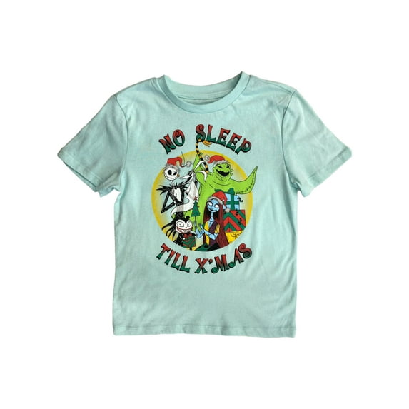 Nightmare Before Christmas Girls Purple Cropped Halloween T-Shirt Shirt