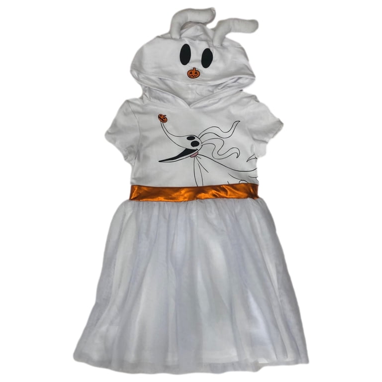 nightmare before christmas zero dress Girls White Tulle Halloween Dog L (10-12) youll be able to