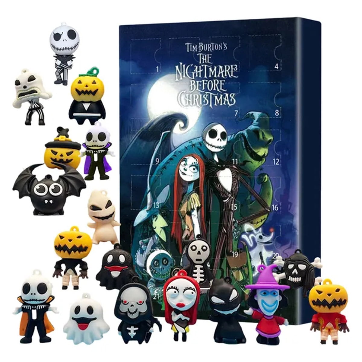 Nightmare Before Christmas Halloween Doll Advent Calendar Contains 24