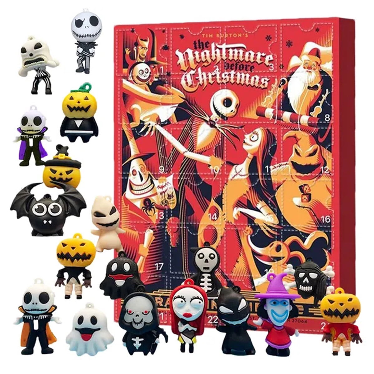 Nightmare Before Christmas Halloween Doll Advent Calendar Contains 24