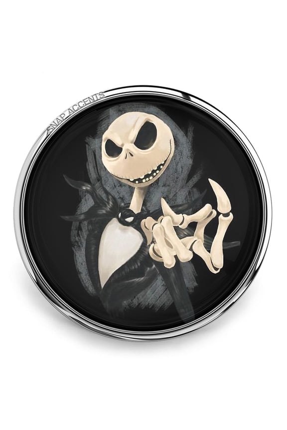 Snap Jewelry Nightmare Before Christmas Ginger Charm 18MM Halloween Button, For Interchangeable DIY Customizable Accessories