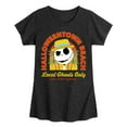 thumbnail image 1 of Nightmare Before Christmas - Halloweentown Beach - Local Ghouls Only - Sun Sand & Scares - Toddler And Youth Girls Short Sleeve Graphic T-Shirt, 1 of 5