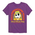 thumbnail image 1 of Nightmare Before Christmas - Halloweentown Beach - Local Ghouls Only - Sun Sand & Scares - Toddler And Youth Short Sleeve Graphic T-Shirt, 1 of 6