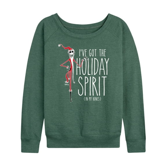 The Nightmare Before Christmas - Holiday Spirit In My Bones - Women's Lightweight French Terry Long Sleeve Shirt