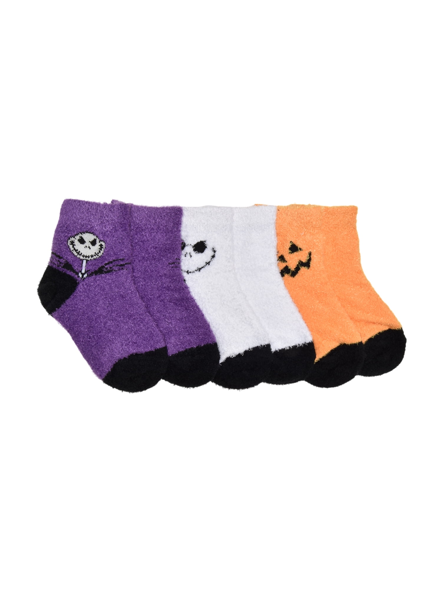 Character Halloween Cozy Quarter Socks, 3- Pack, Sizes 12M- 5T