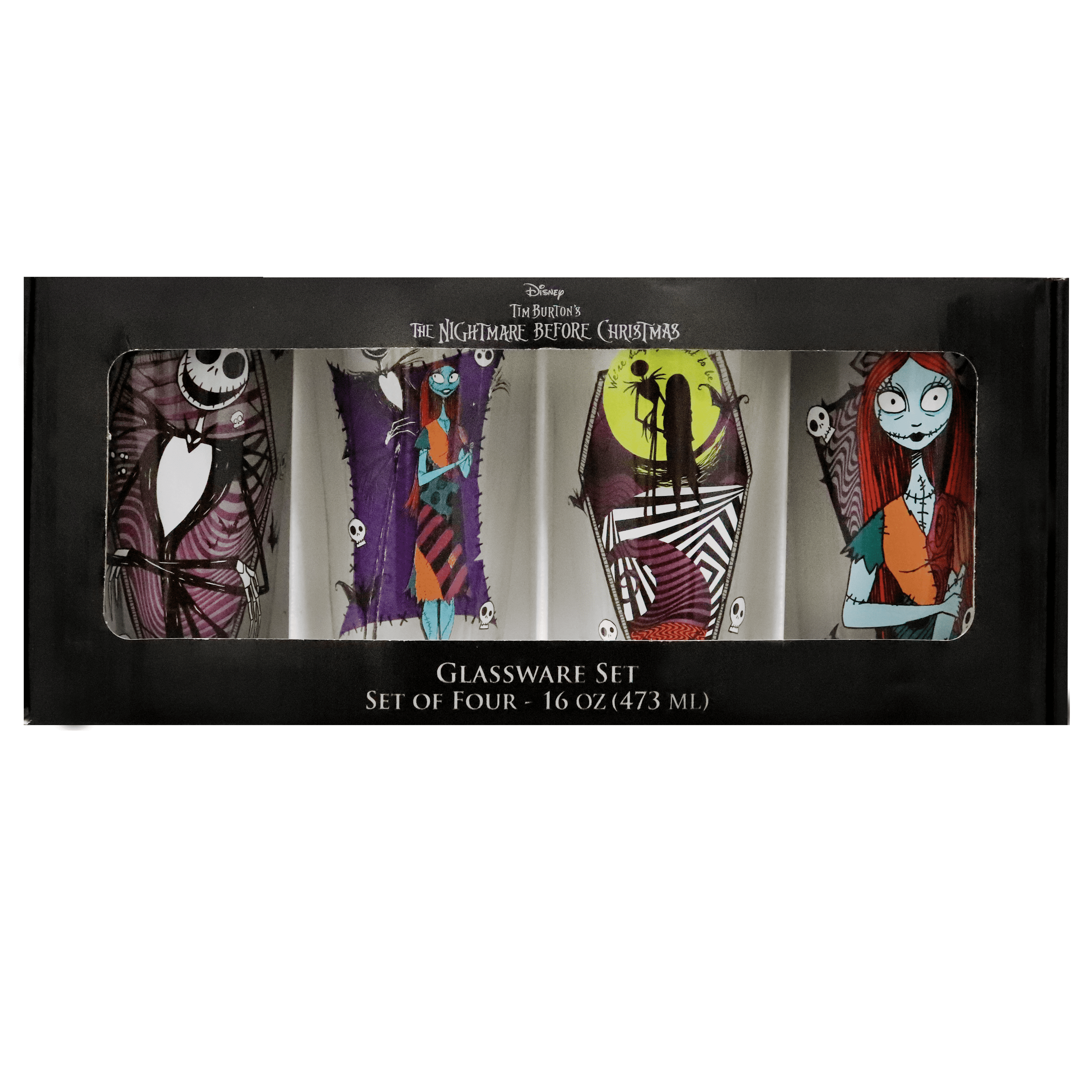 Disney Nightmare Before Christmas 4pc Mini Glass Set