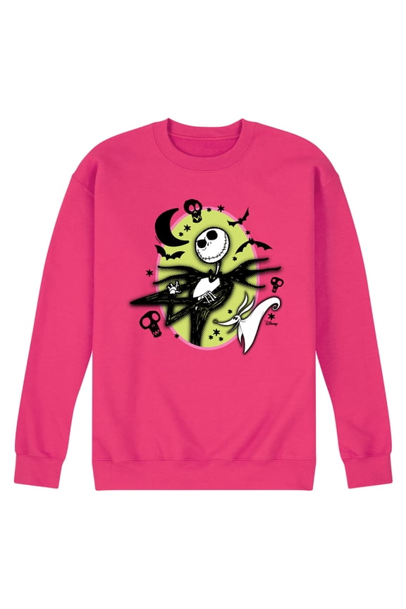Nightmare Before Christmas - Jack And Zero - Men's Crew Fleece Sweatshirt