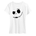 The Nightmare Before Christmas Jack Face Women's Short Sleeve