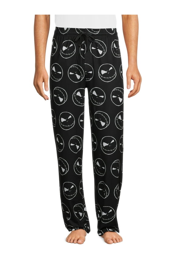 Nightmare Before Christmas Jack Smiling Faces Aop Adult Men's Apparel, All Over Print Graphic Sleep Pant, Size S-2XL (Men's & Big Men's)