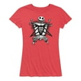 thumbnail image 1 of The Nightmare Before Christmas - Jack Misfit Love - Women's Short Sleeve Graphic T-Shirt, 1 of 5
