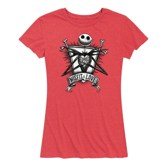 The Nightmare Before Christmas - Jack Misfit Love - Women's Short Sleeve Graphic T-Shirt