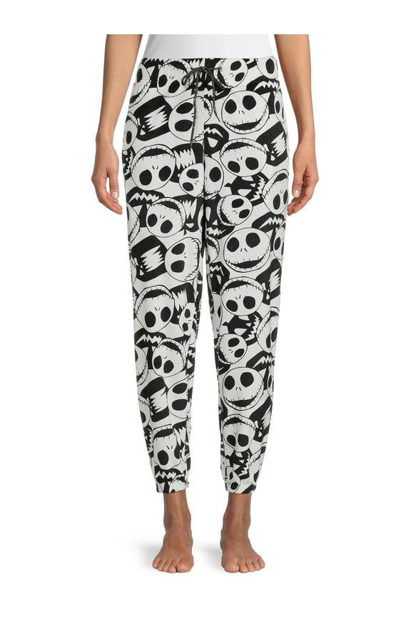Nightmare Before Christmas Jack Pumpkin Women's Sleep Velour Jogger
