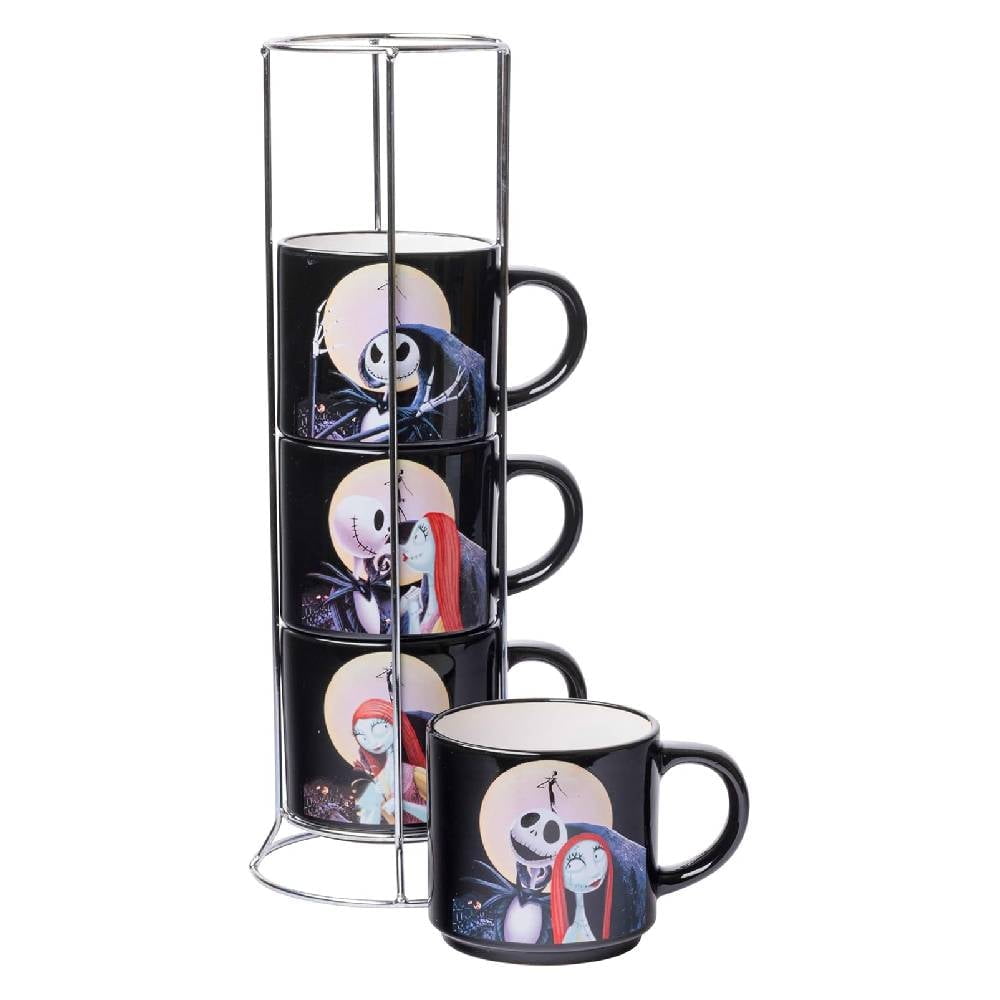 Nightmare Before Christmas Jack Sally Scene Coffee & Tea Cups Set, 4-Pack  10-Oz Ceramic Mugs - Walmart.com