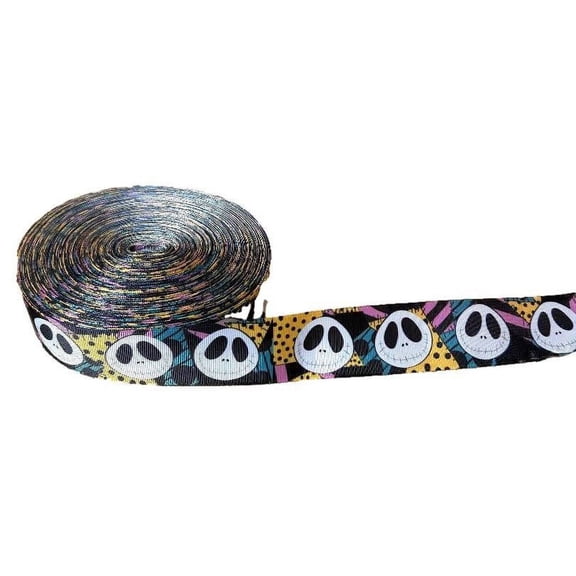Nightmare Before Christmas Jack Skellington 1.5" Wide 3 Yards Repeat Ribbon