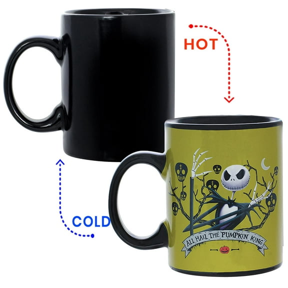 Nightmare Before Christmas Jack Skellington All Hail King Jack 11oz Heat Reveal Mug