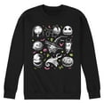 thumbnail image 1 of Nightmare Before Christmas - Jack Skellington And Friends Grid -Men's Crew Fleece Sweatshirt, 1 of 5