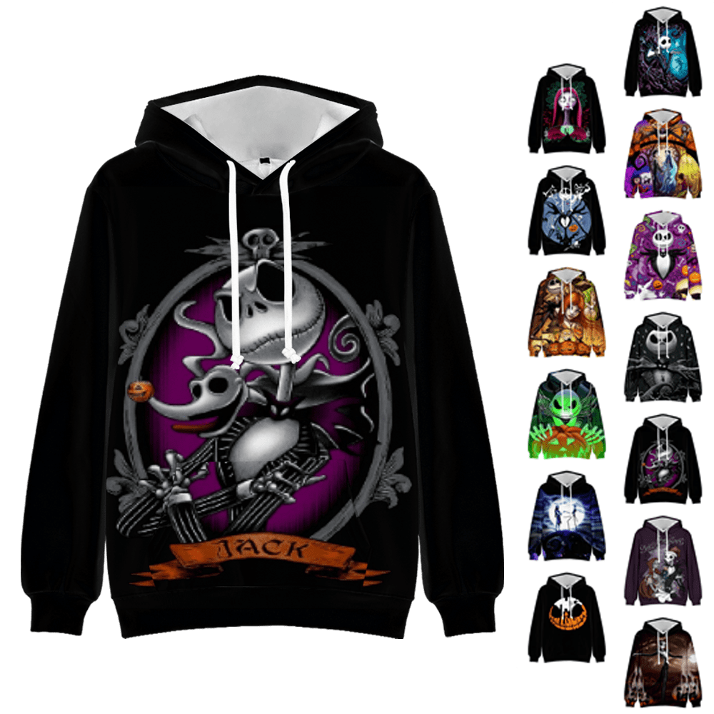 Nightmare Before Christmas Jack Skellington Hoodie 05 Adult 3XL Walmart
