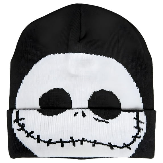 Nightmare Before Christmas Jack Skellington Roll-Down Beanie Hat