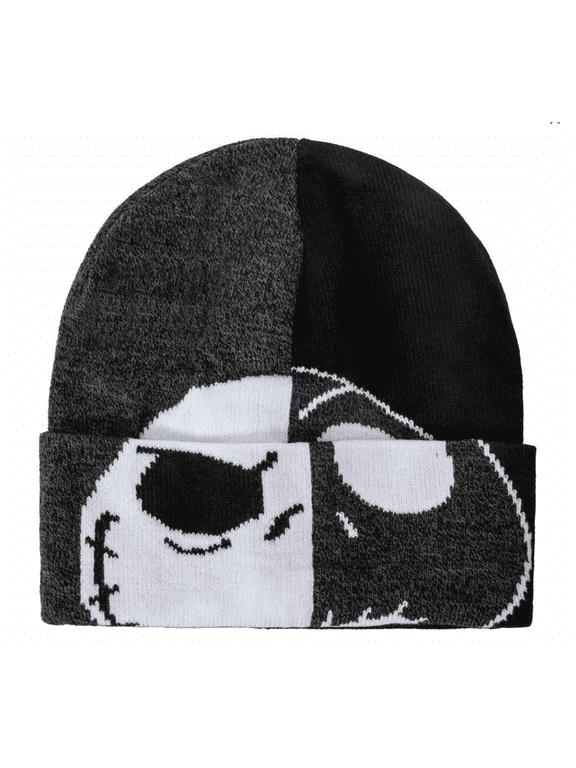 Nightmare Before Christmas Jack Skellington Roll Down Beanie / Mask Hat