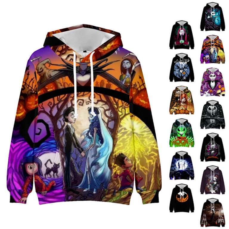 2024 jack skellington and sweetheart2sided hoodie1x