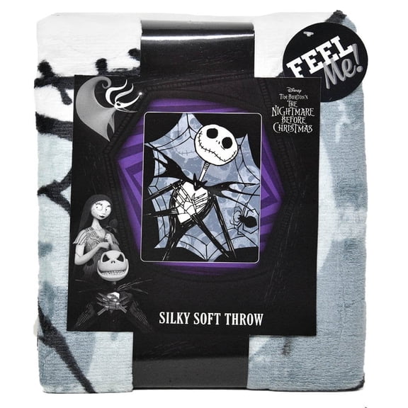 Nightmare Before Christmas Jack Skellington Silky Soft Throw Blanket, 46" x 60"