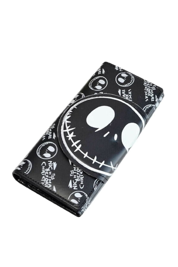 Nightmare Before Christmas Jack Skellington Snap Closure Clutch Wallet