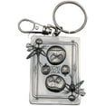 thumbnail image 1 of Nightmare Before Christmas Jack Skellington Square Pewter Keychain, 1 of 1