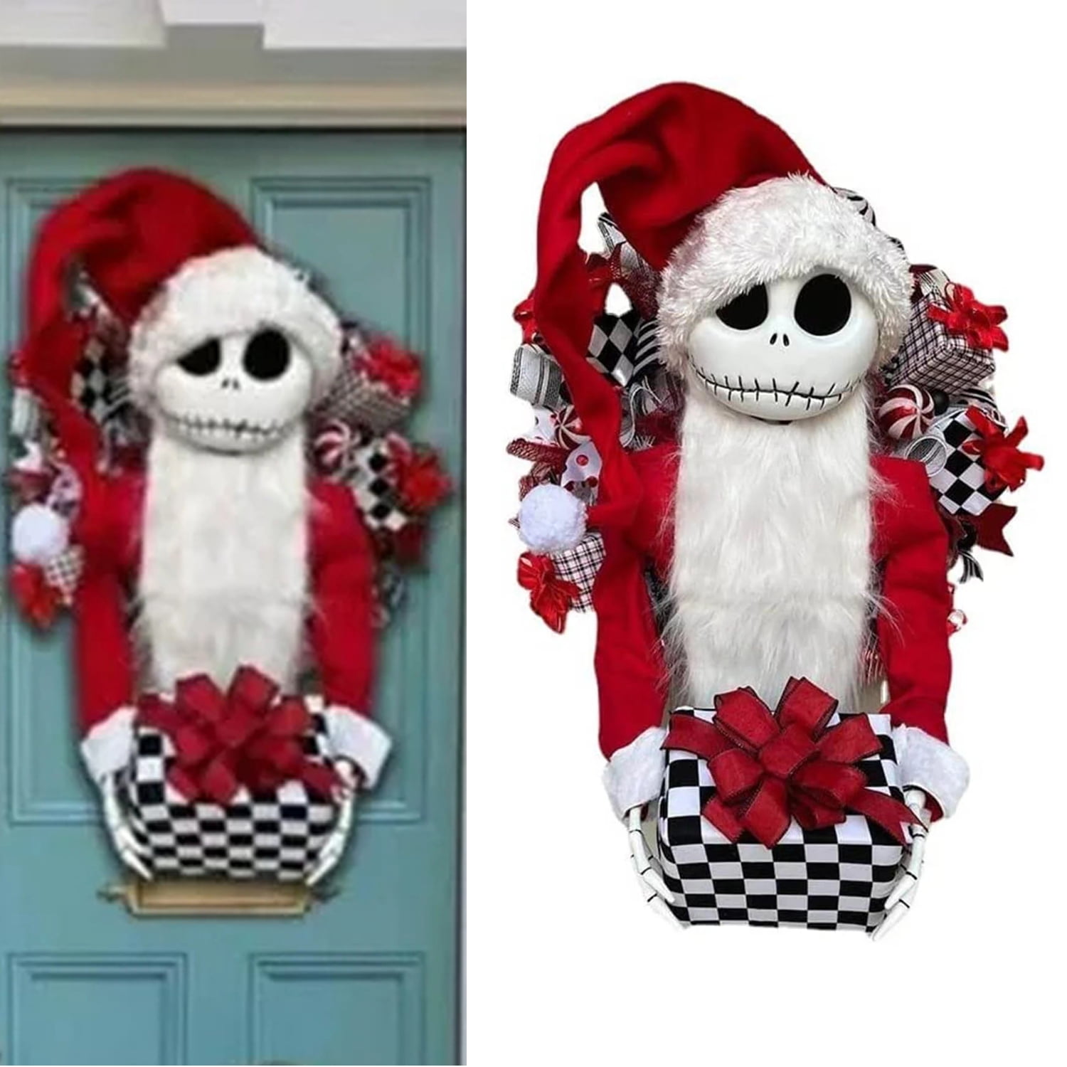 Nightmare Before Christmas Jack Skellington Christmas Wreath for Front