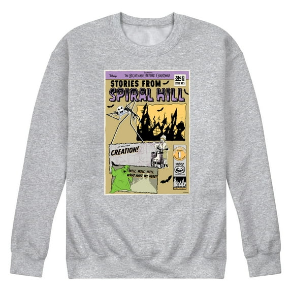 Nightmare Before Christmas - Jack Stories From Spiral Hill - Men's Crew Fleece Sweatshirt