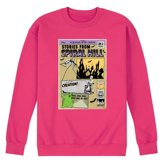 Nightmare Before Christmas - Jack Stories From Spiral Hill - Men's Crew Fleece Sweatshirt