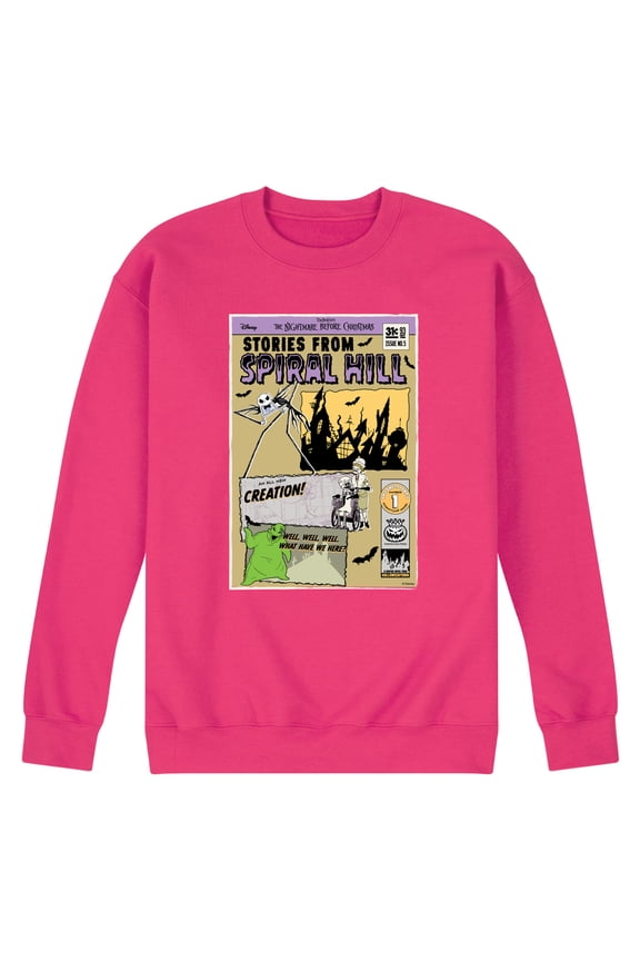 Nightmare Before Christmas - Jack Stories From Spiral Hill - Men's Crew Fleece Sweatshirt