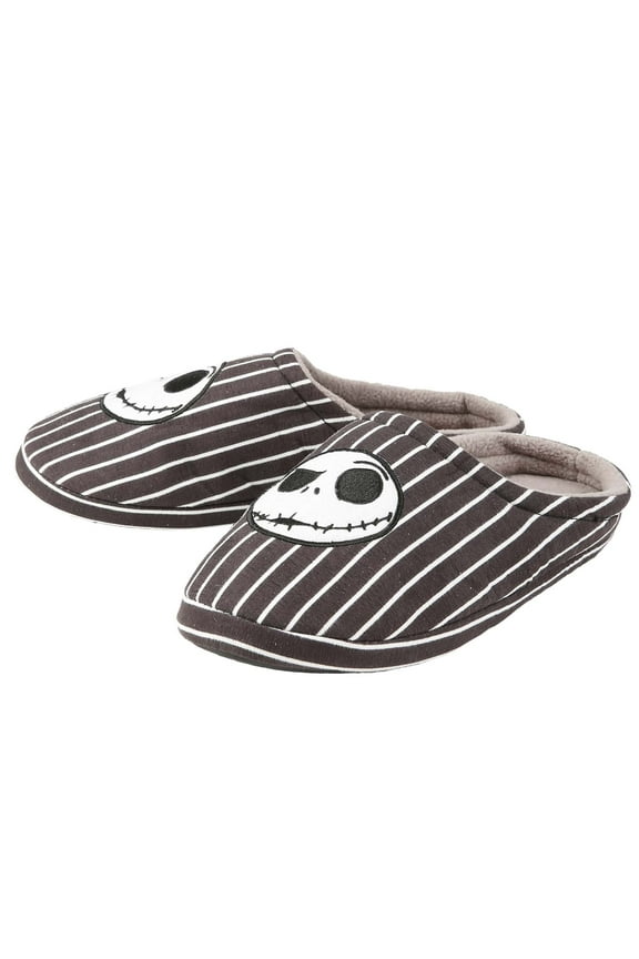 Nightmare Before Christmas Jack Striped Men's Slippers