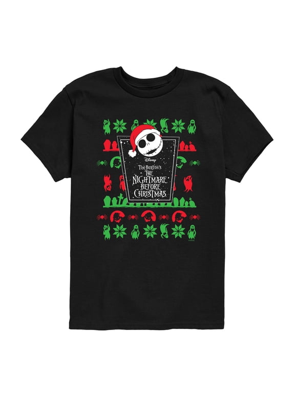 Nightmare Before Christmas - Jack Sweater - Youth Boys Short Sleeve Graphic T-Shirt