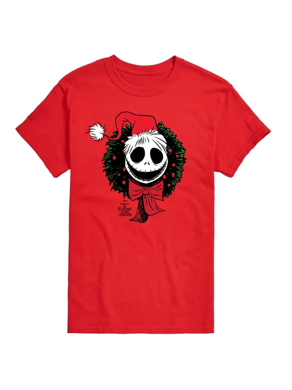 Nightmare Before Christmas - Jack Wreath Men's Short Sleeve Graphic T-Shirt